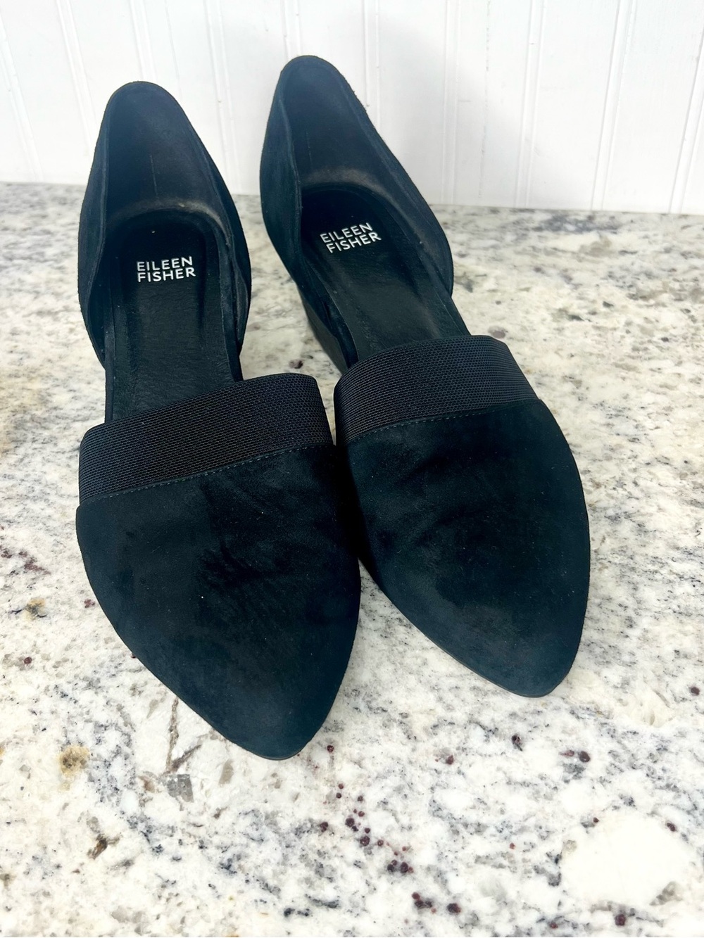 Eileen Fisher Hilly Wedge D’Orsay Pumps Size 8.5